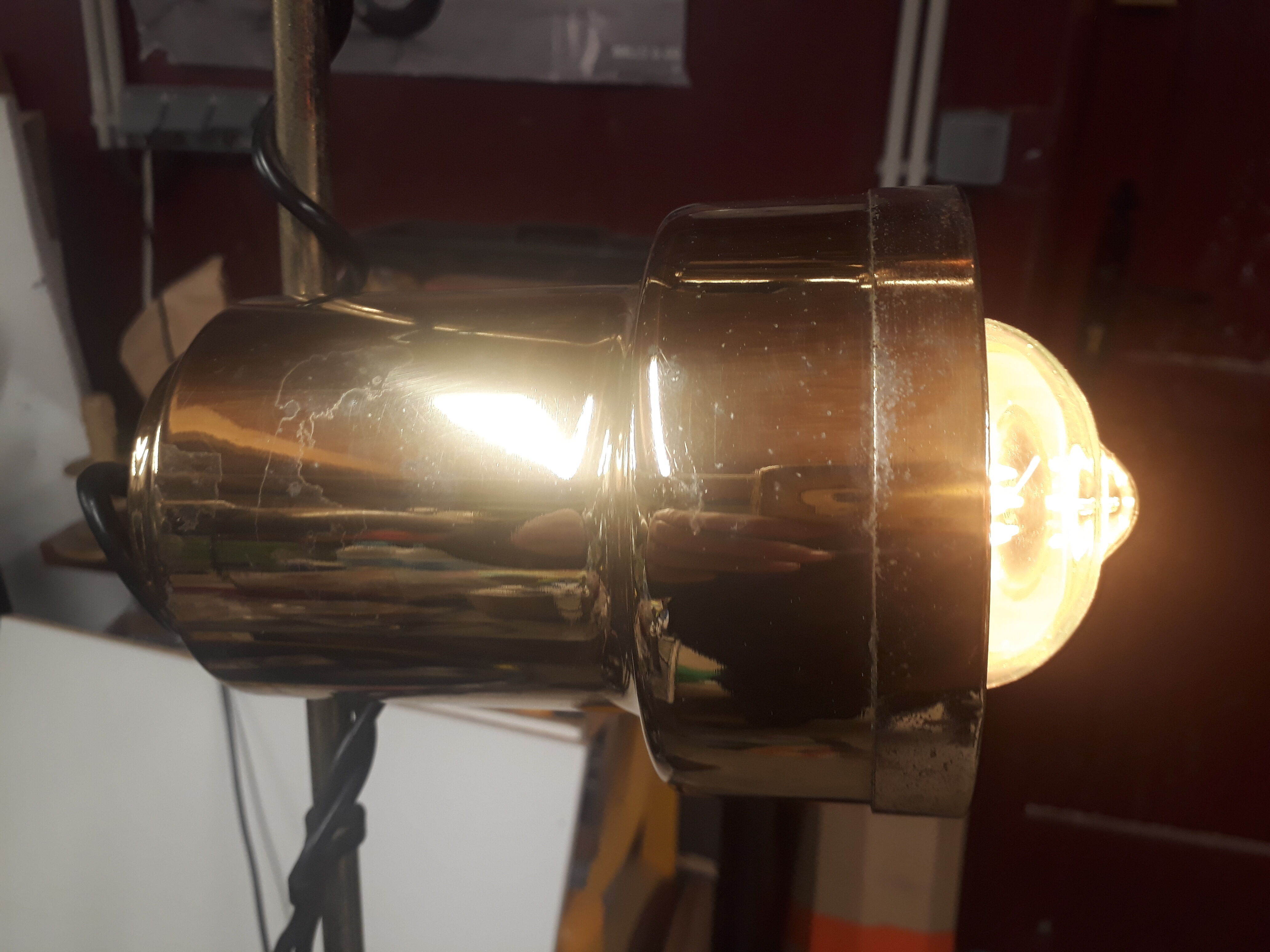 Golden floor lamp 1975