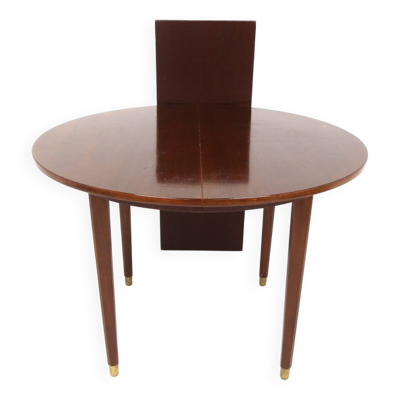 Table de salle à manger scandinave extensible en acajou, Suède 1960