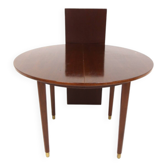 Table de salle à manger scandinave extensible en acajou, Suède 1960