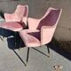 Fauteuils roses, années 1950, ensemble de 2