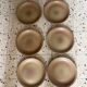 6 flat plates in stoneware