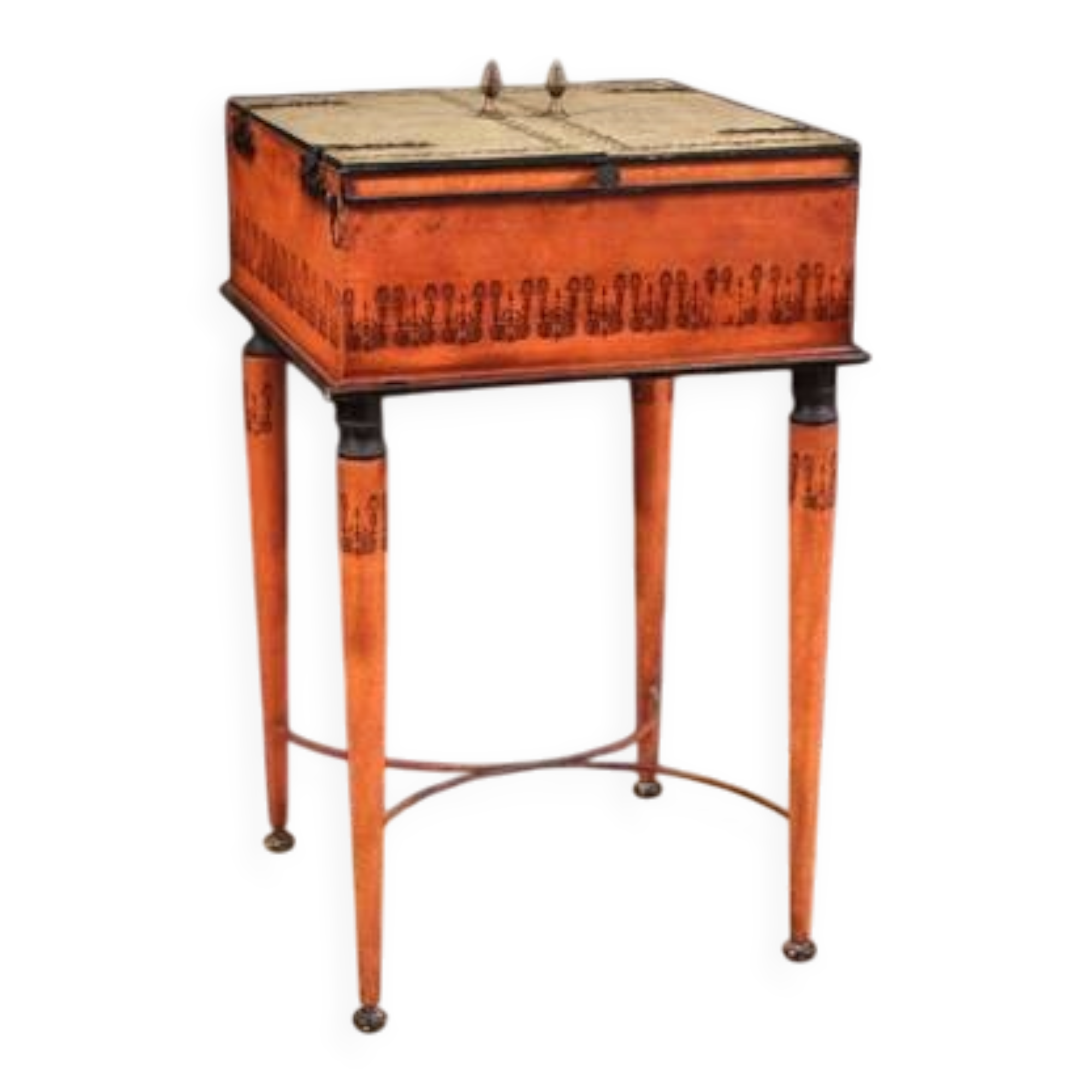 Table de jeu néoclassique élégante du 20e siècle