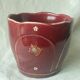 Cache pot en faience fives lille decor emaille epoque art nouveau