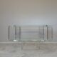 Table basse en verre acrylique transparent