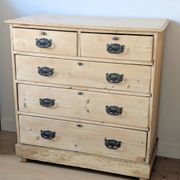 Antique English pine chest of drawers