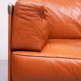 Stunning Leather 2.5 seater Sofa design by Pierluigi Cerri for poltrona fra