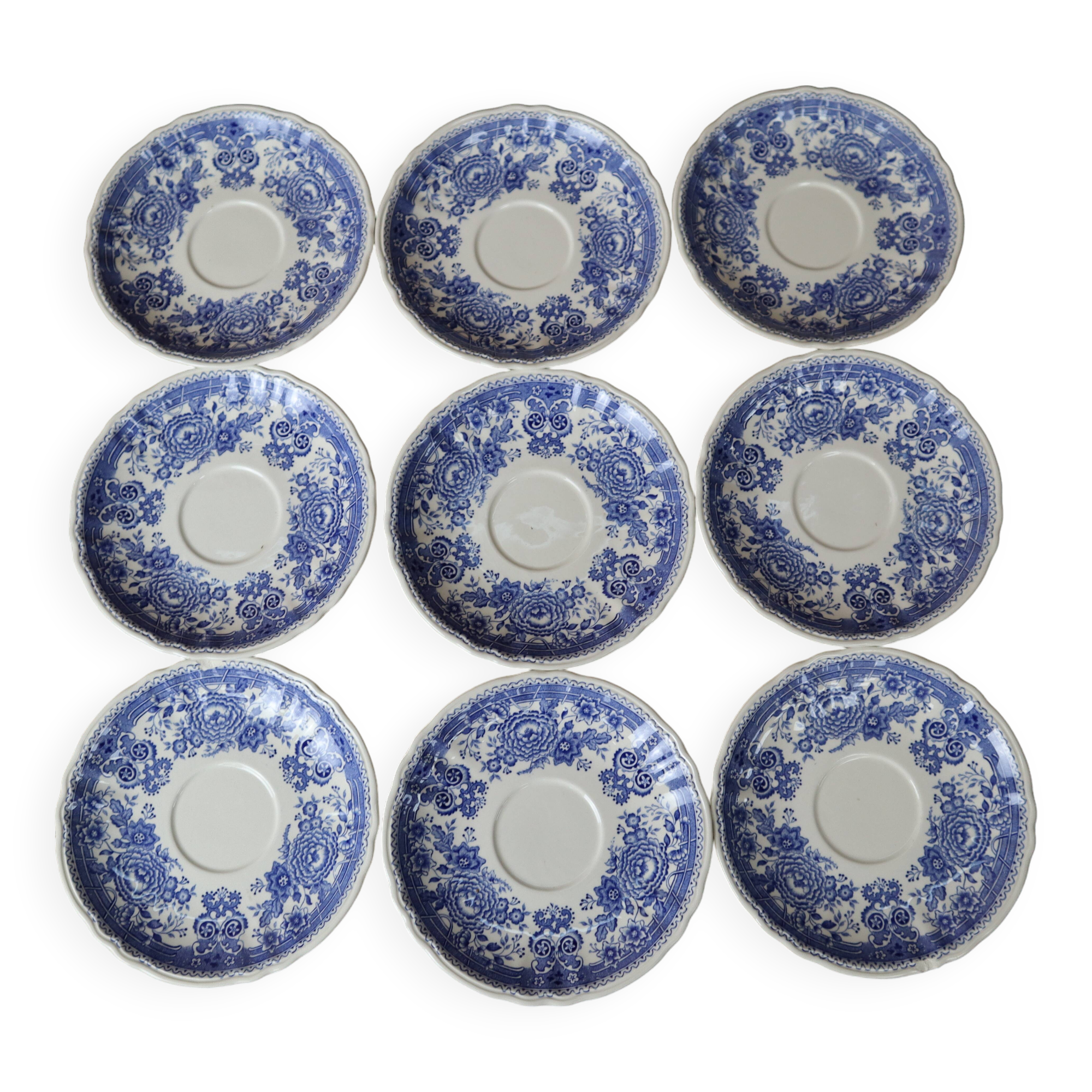 Set of 9 coffee plates 'Burgenland' by Villeroy and Boch