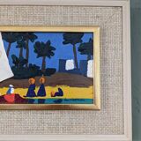 Mid-century swedish oil painting