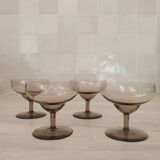 Verres à champagne style Daum