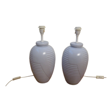 Pair of Deschuytener Art Deco style lamp bases