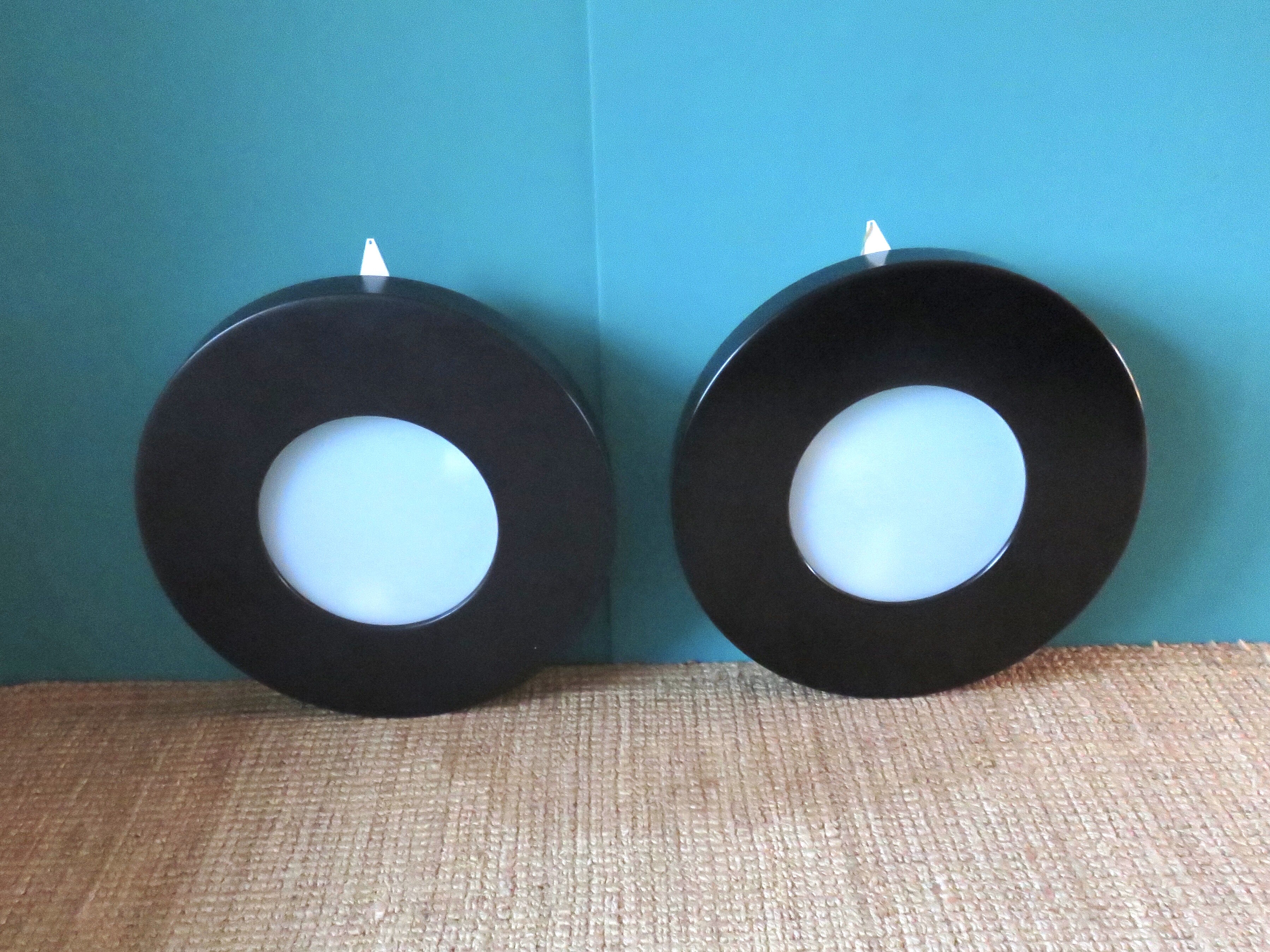 Pair of "Lyfa" porthole wall lights Sweden 1980