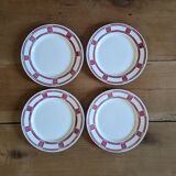 4 Badonviller dessert plates