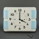 Vintage earthenware kitchen wall clock, made in France