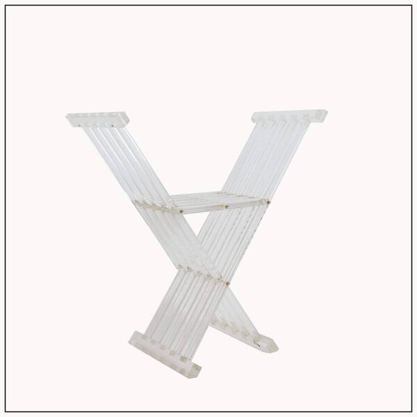 Transparence'' collection By David Lange ''Dagobert'' Curule seat - 1970s