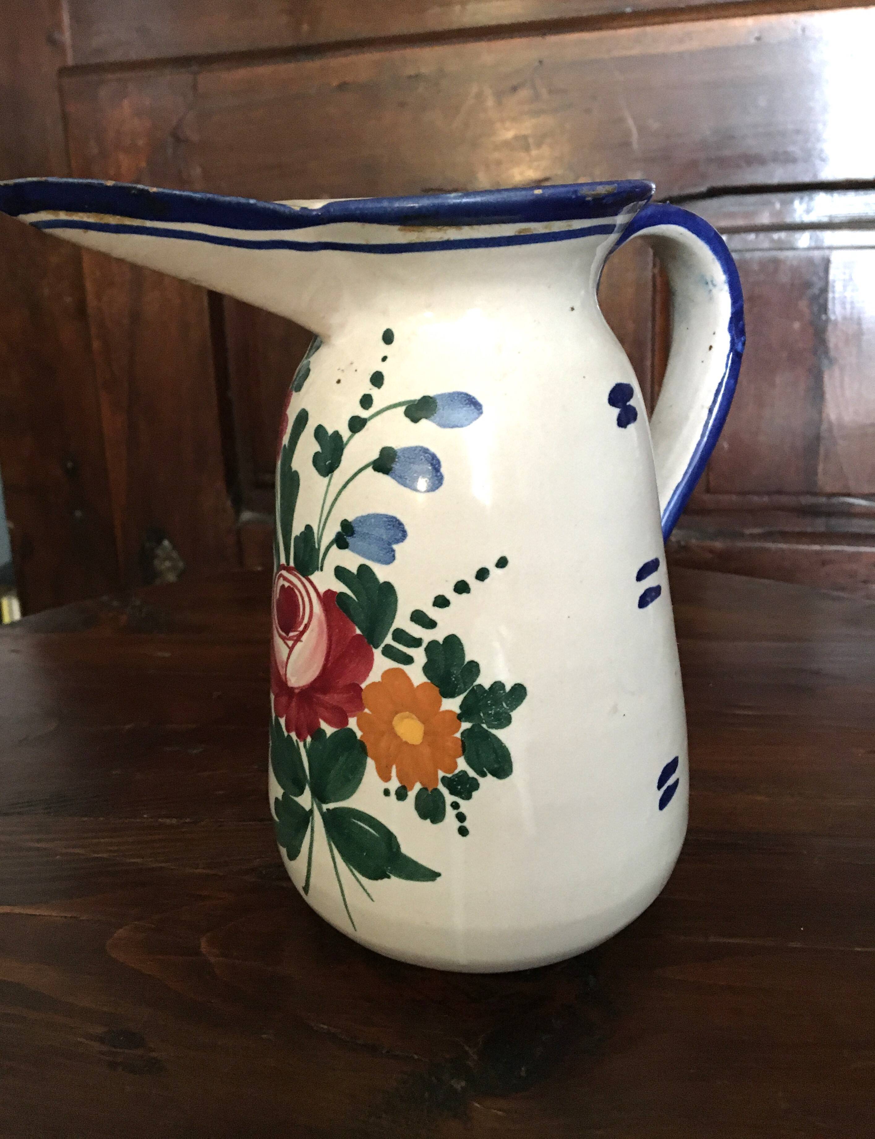 Italian ceramic pitcher