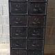 Black metal cabinet 12 lockers