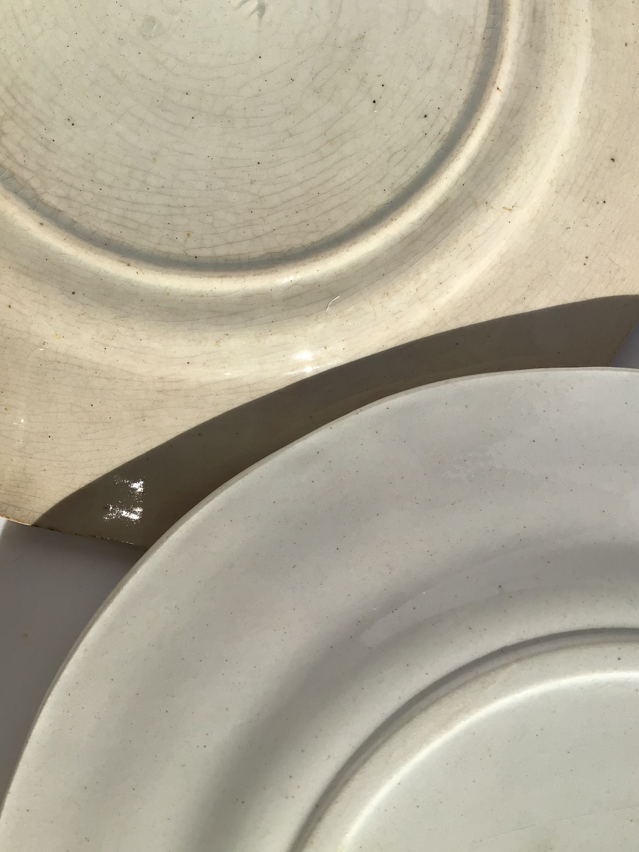 4 Digoin red-edge fruit dessert plates