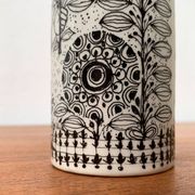 Danish Flora vase from the mid-century by Bjørn Wiinblad for Nymölle Denmark, 1960s.