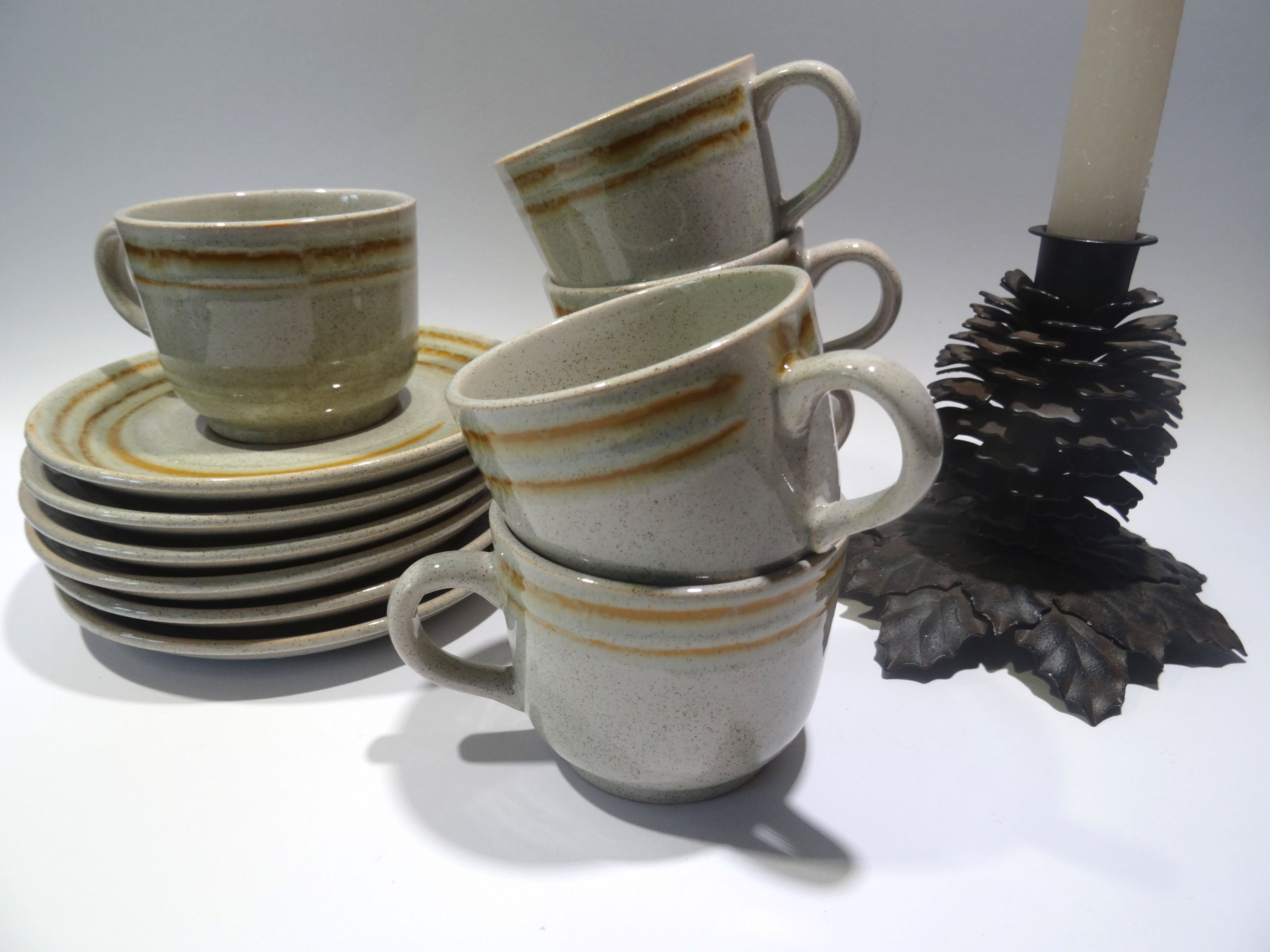 Sarreguemines coffee cups