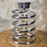 Chrome spring lamp