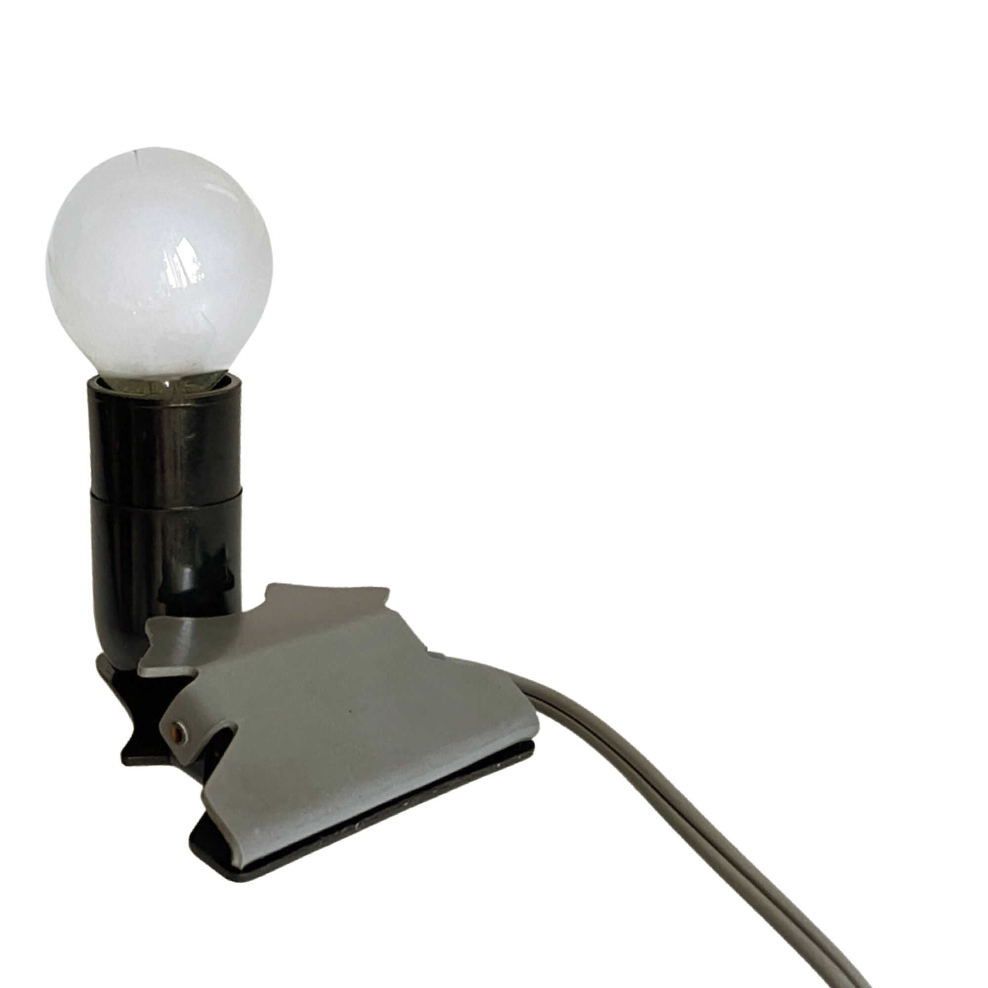 Clip-on small bedside lamp, Buchleseleuchte Germany 1950s