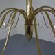 Large Italian brass chandelier, 1960s
