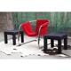 Fauteuil Vecta Zermatt en velours rouge, 1970s