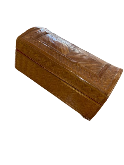 Boite en bois tréssé