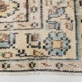 Tapis oriental vintage vert et crème 5x8 157x235 cm SK 24776