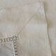 Drap/ nappe/ rideau en toile pur lin "Fleur bleue"