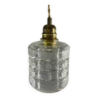 Pendant light with vintage globe