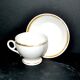 Paris porcelain – Antique round cup in soft porcelain with gold trim.