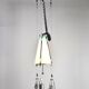 Ceiling lamp in glass, United States, 1950s