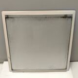 Postmodern Square Beige Wall Mirror with a Beveled Glass, Italy