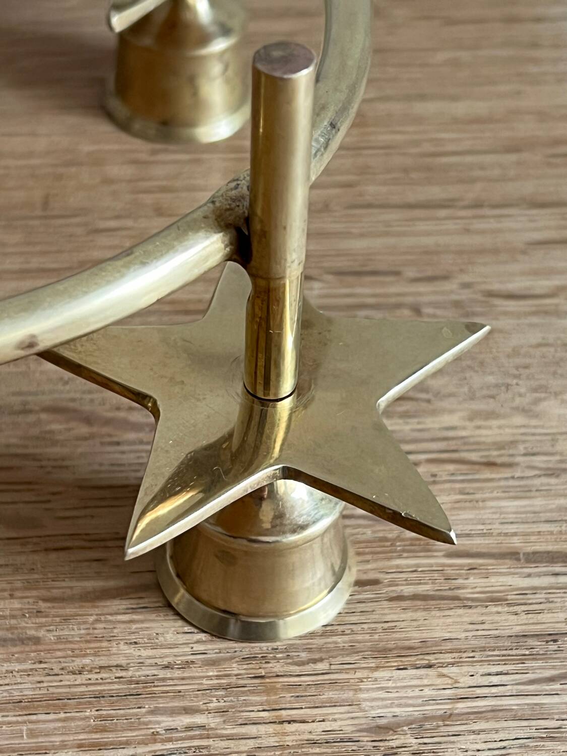 Vintage brass candle holder