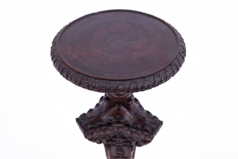 Carved pedestal, France, around 1870.