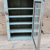 Old Art Deco wall display case in Burmese teak