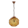 Danish Mid-Century Copper and Glass Pendant Light