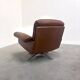 Set cognac leather De Sede DS31 lounge chairs, 1970s