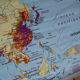 School map poster vintage of Asia Edition MDI