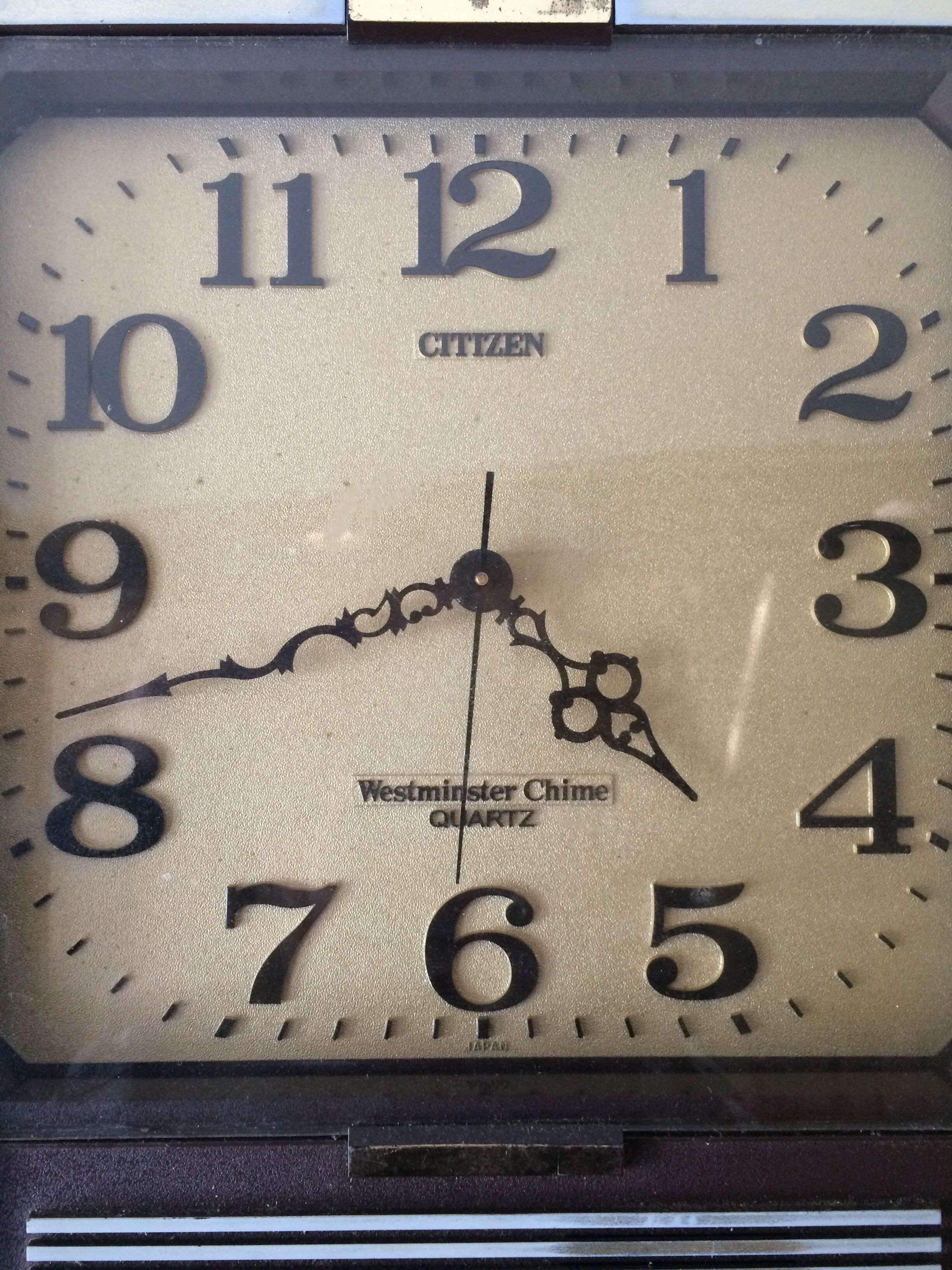 Old clock pendulum Citizen Westminster chime 70s vintage