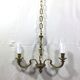 Bronze chandelier with 2 lights
