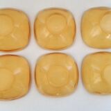 Set of 6 amber Vereco ramekins / bowls