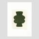 Duo of paints - pow and mood - dark khaki green - signed eawy