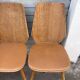(Lot) 5 chaises vintage bois attribuées à Baumann (à restaurer)