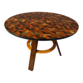 Table centrale en marqueterie art déco française, années 1930