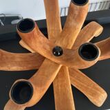 Scandinavian wooden candlestick 8 lights
