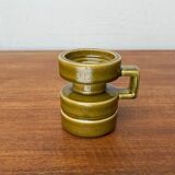 Mid-century West German pottery candlestick WGP by Cari Zalloni for Steuler, 1960s.