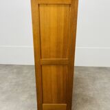Double filing cabinet with curtains