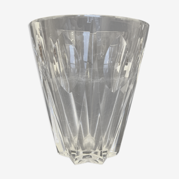 Carved crystal vase from Saint Louis